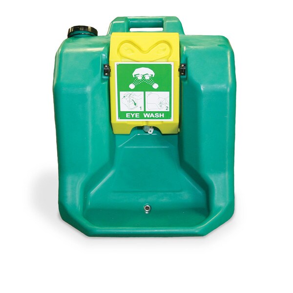 ECO-65035 - Portable Eye Wash Station - 55L | Gravity Fed eye Wash | Pedestal Facewash Unit | Safety Face-wash | Eyewash | Ecospill | Brisbane Sydney Melbourne Perth Adelaide Canberra Townsville Aus